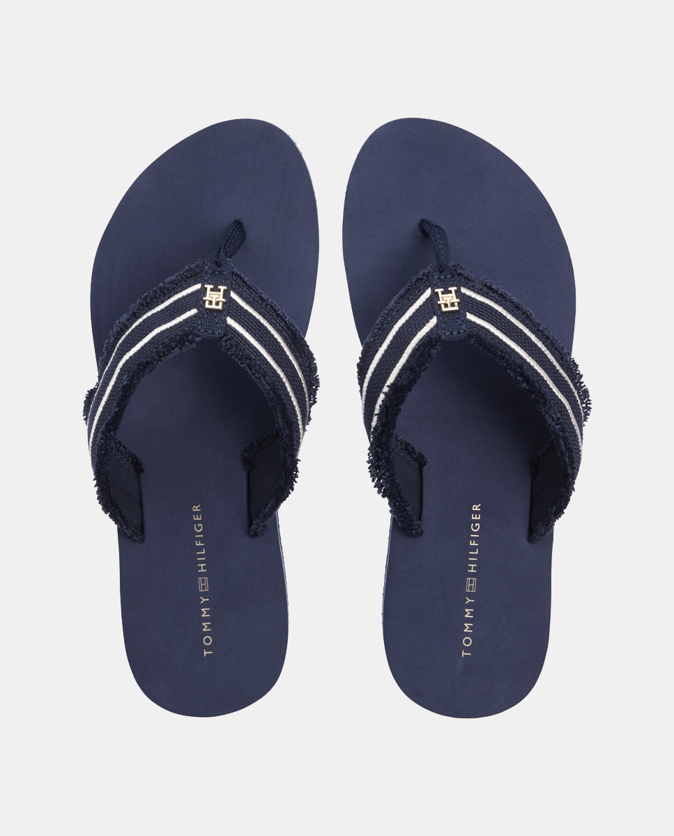 Chinelos de Dedo com Logótipo TH Hardware. Azul-marinho-3