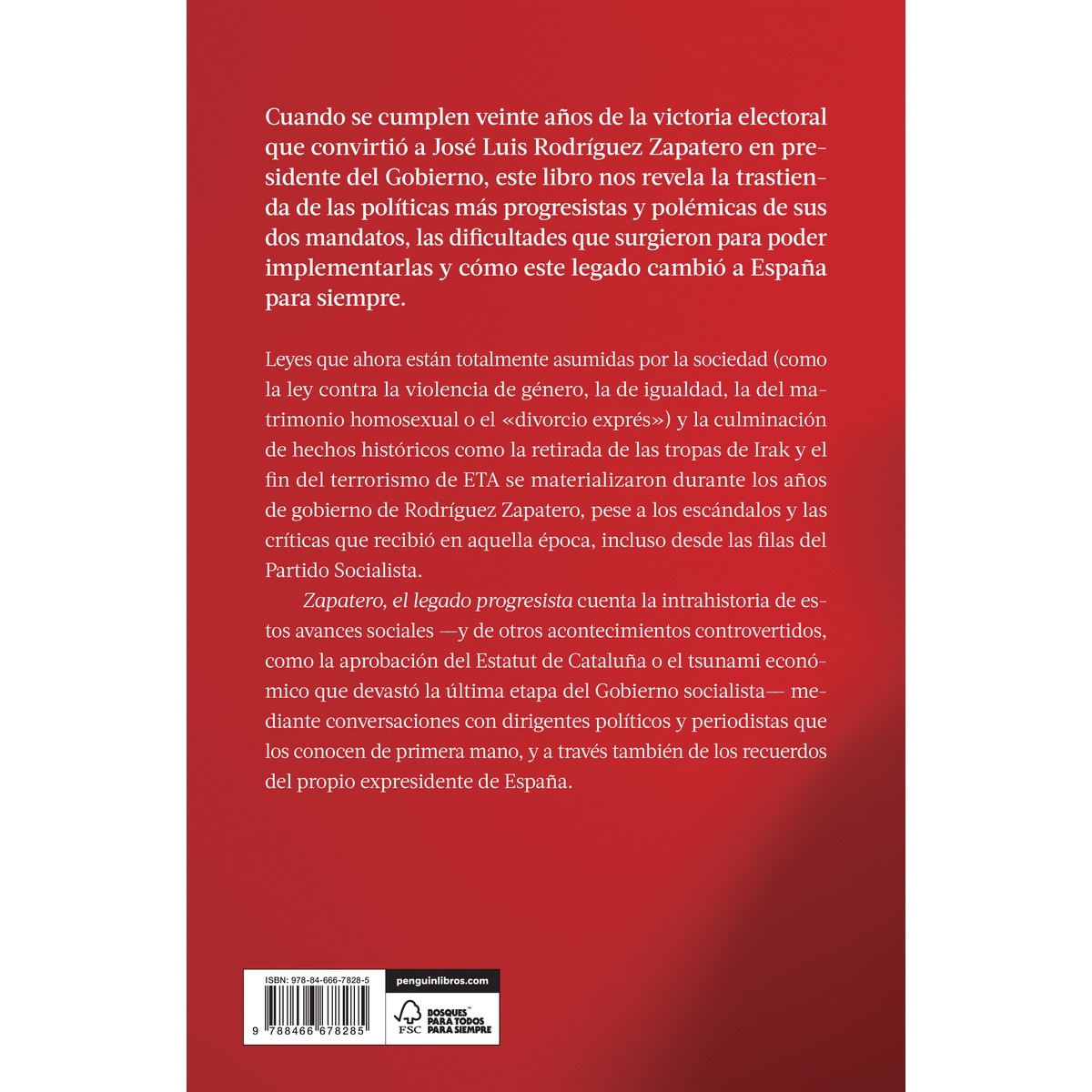 Zapatero, el legado progresista (Capa mole) 2