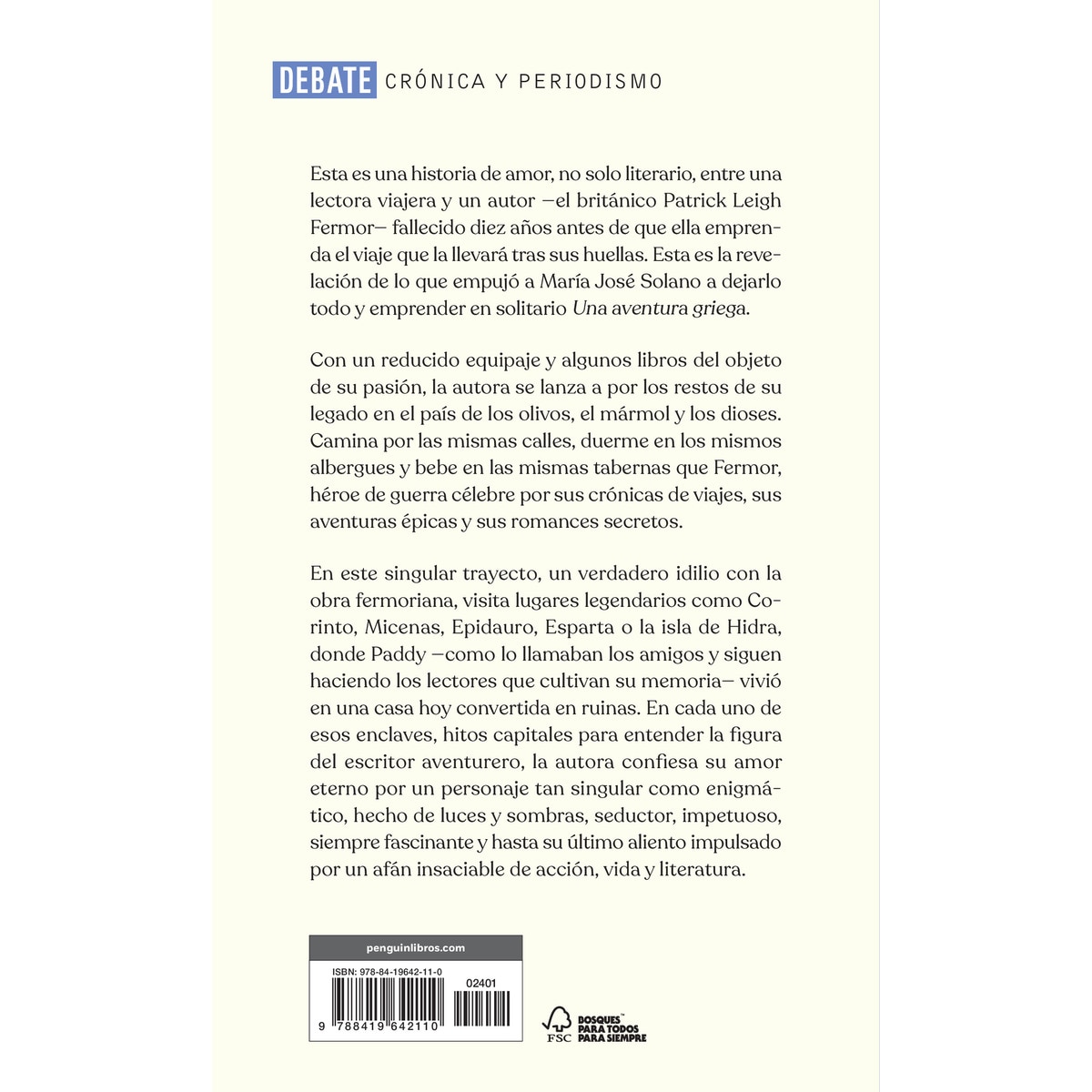 Una aventura griega: Tras los pasos de Patrick Leigh Fermor (Tapa blanda) ·  DEBATE · El Corte Inglés