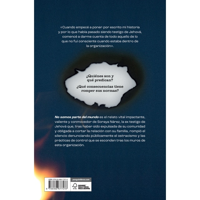 Imagen 0 de No somos parte del mundo: Mi historia como testigo de Jehová y cómo conseguí escapar hacia la libertad  (Tapa blanda)
