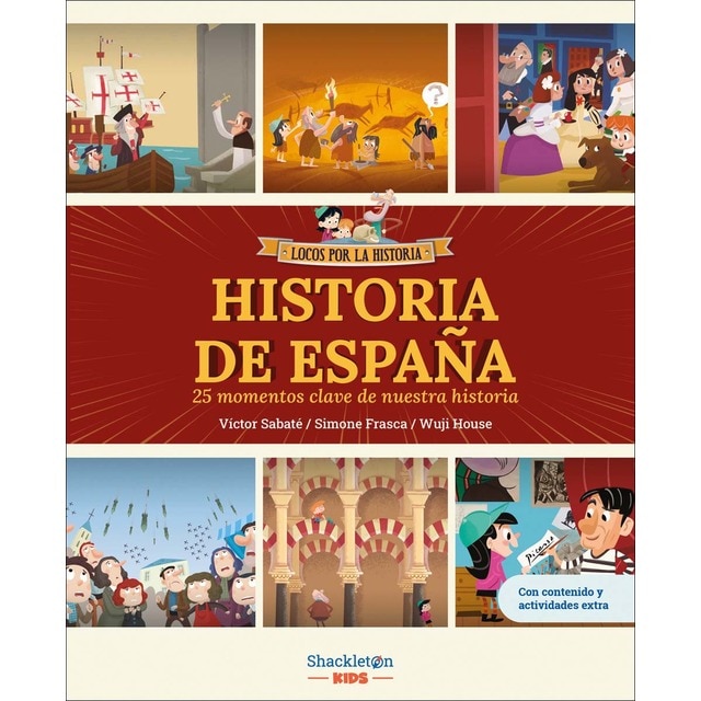 Imagem 0 de Historia de España: 25 momentos clave de nuestra historia para niños de 5 a 9 años | Libro infantil con juegos y actividades extra (Capa dura)
