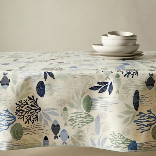 Imagen 0 de Mantel antimanchas PVC Marino Basics El Corte Inglés