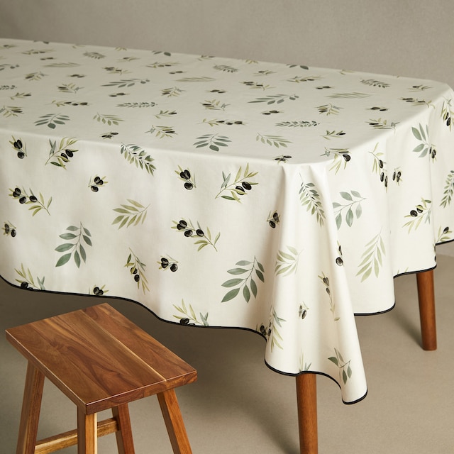 Imagem 0 de Toalha de Mesa Antinódoas PVC Azeitonas