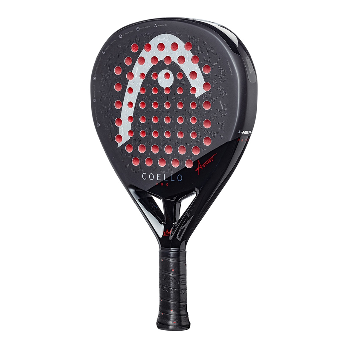 Raquete de Padel Coello Pro 2025 com Special Packaging Preto / Vermelho-1