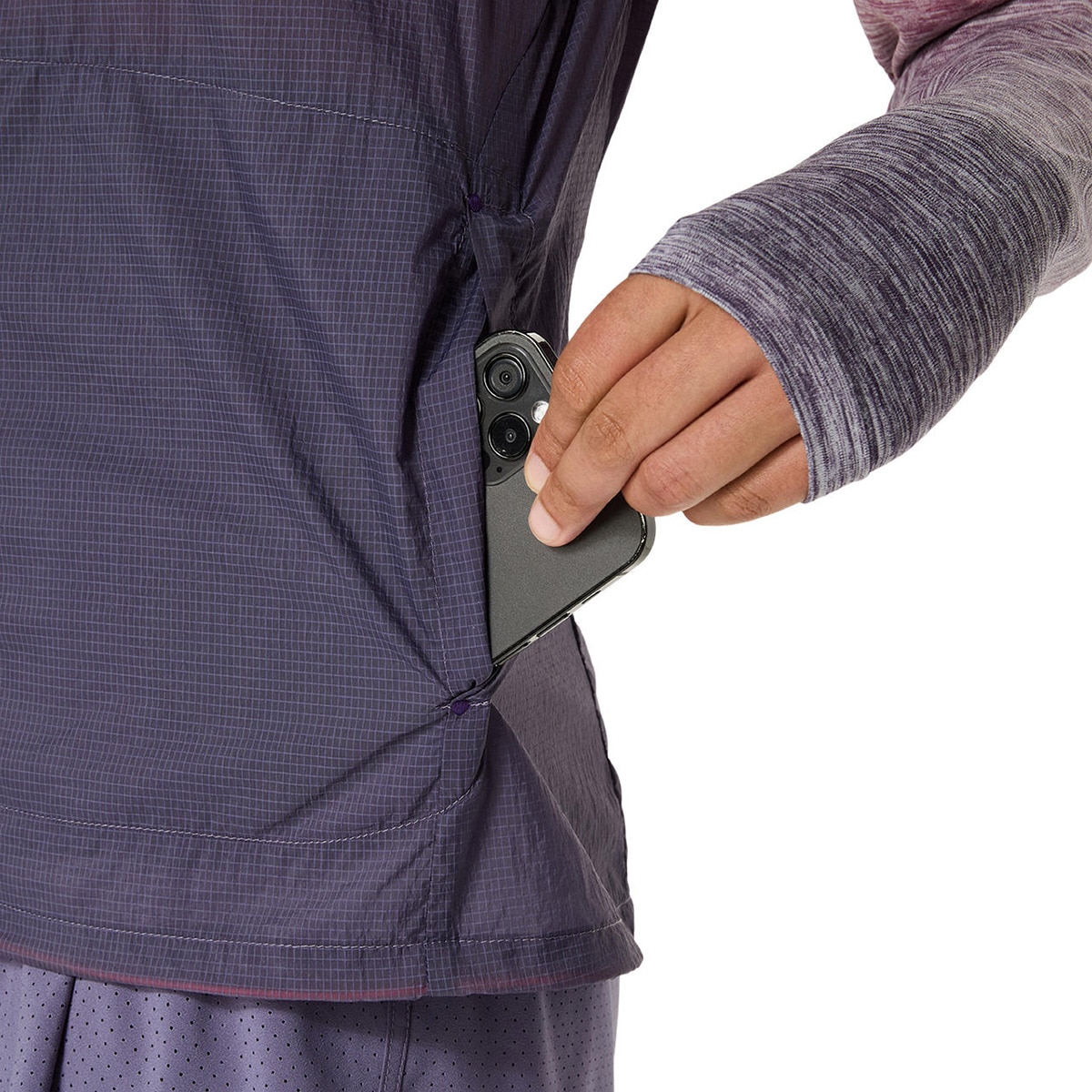 Colete Corta-Vento de Mulher Metarun Packable Gilet Roxo-5