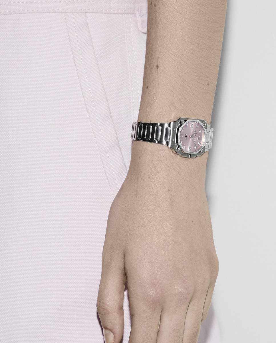 Relógio G-Flat YA166501 de Aço Rosa-4