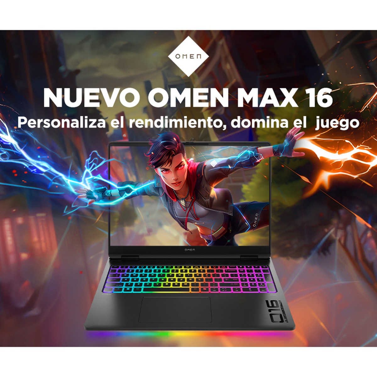 Portátil Gaming HP OMEN MAX 16-ah0017ns, Intel Core Ultra 7-255HX, 32GB, 1TB SSD, Nvidia GeForce RTX 5070Ti 12GB, 16", W11 Negro-7