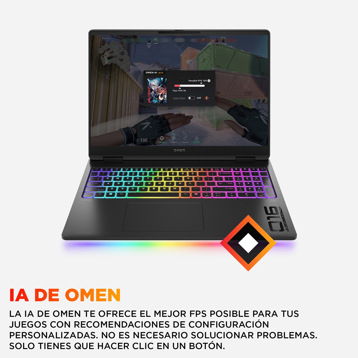 Portátil Gaming HP OMEN MAX 16-ah0017ns, Intel Core Ultra 7-255HX, 32GB, 1TB SSD, Nvidia GeForce RTX 5070Ti 12GB, 16", W11 Negro-9