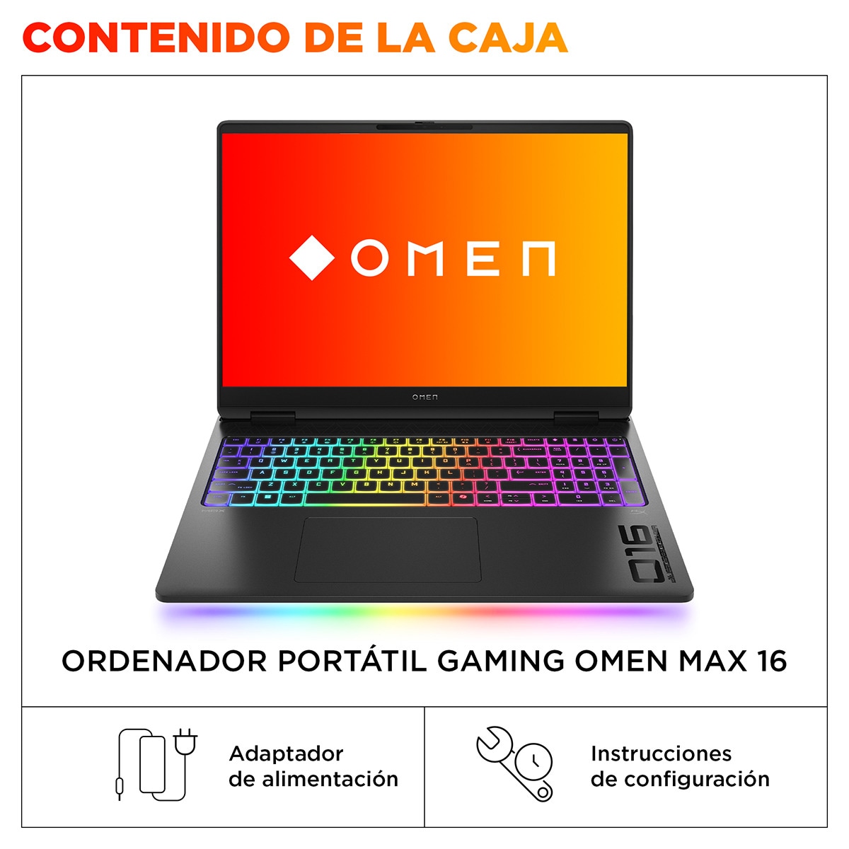 Portátil Gaming HP OMEN MAX 16-ah0017ns, Intel Core Ultra 7-255HX, 32GB, 1TB SSD, Nvidia GeForce RTX 5070Ti 12GB, 16", W11 Negro-8