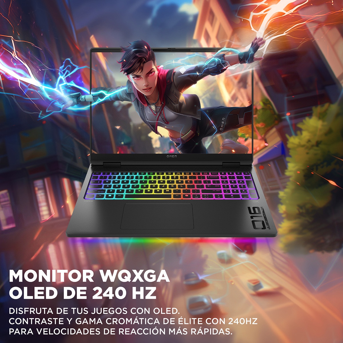 Portátil Gaming HP OMEN MAX 16-ah0021ns, Intel Core Ultra 7-255HX, 32GB, 1TB SSD, Nvidia GeForce RTX 5070Ti 12GB, 16" OLED, Sin SO Negro-10