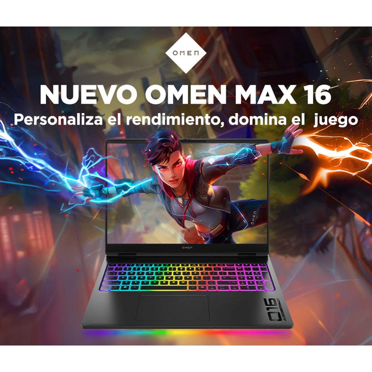 Portátil Gaming HP OMEN MAX 16-ah0021ns, Intel Core Ultra 7-255HX, 32GB, 1TB SSD, Nvidia GeForce RTX 5070Ti 12GB, 16" OLED, Sin SO Negro-7