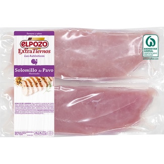 Extratiernos solomillo de pavo marinado 2 unidades peso aproximado bandeja 700 g - Elpozo