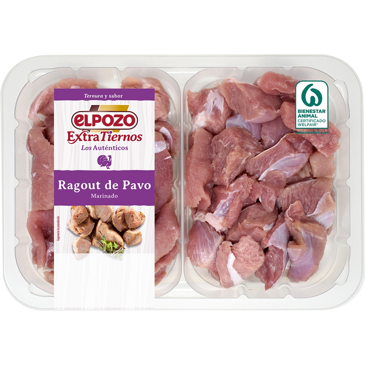 Extratiernos ragout de pavo marinado peso aproximado bandeja 500 g