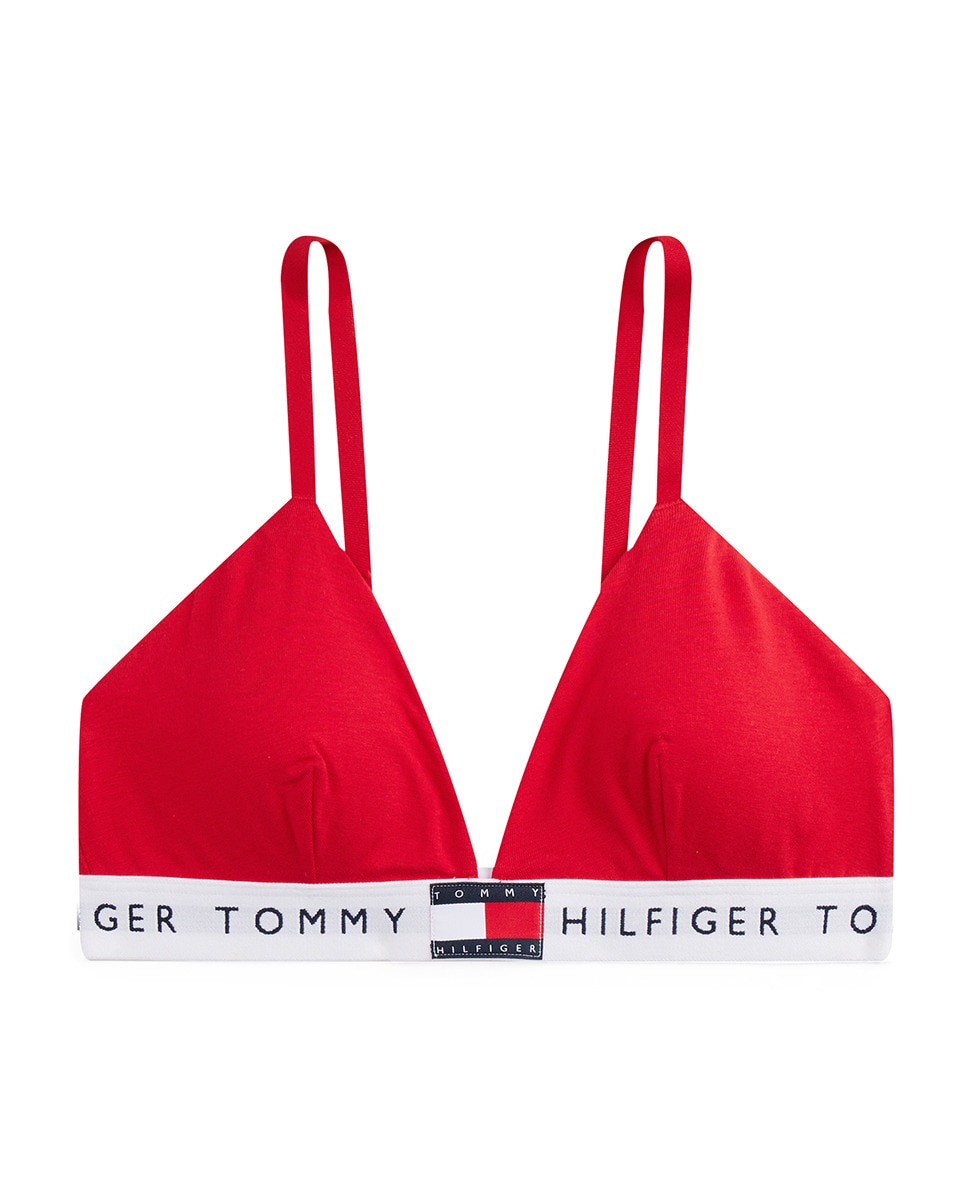 Soutien Triangular sem Aro e com Inscrição Vermelho-6