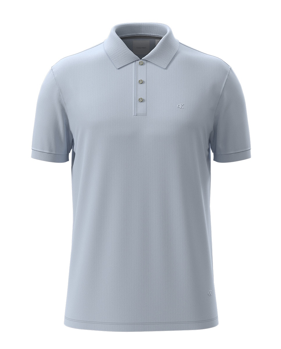 Polo de Algodão Supima Azul-claro-1