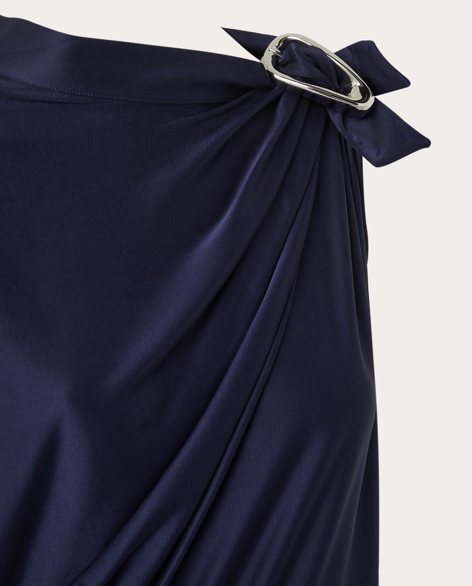Vestido comprido Azul-marinho-3