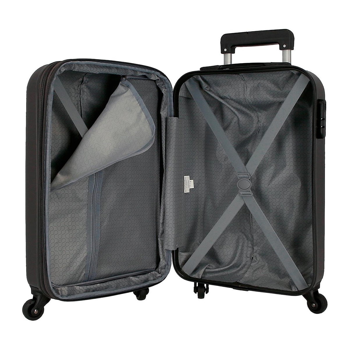 Trolley abs 55cm.4r.c/exp. roll road flex 6