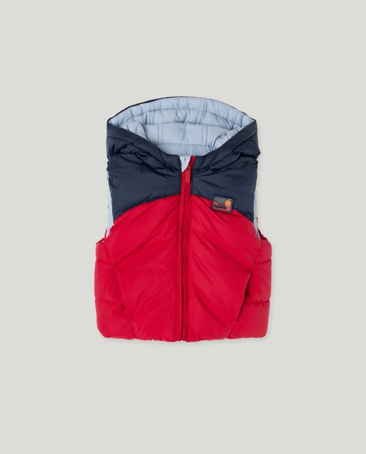 Imagen 0 de Chaleco acolchado reversible cortes de bebé niño