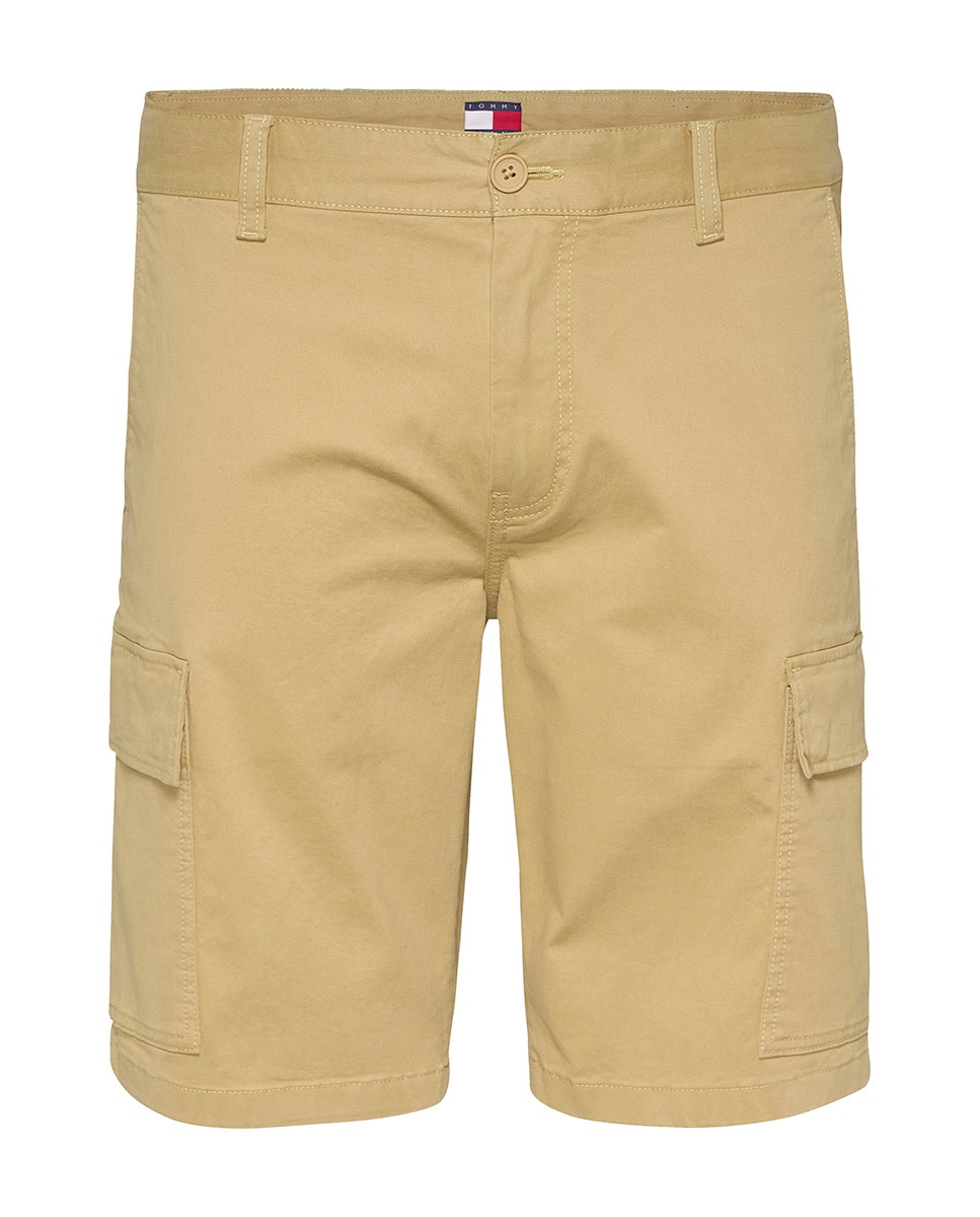 Calções Cargo Slim Fit Bege-5