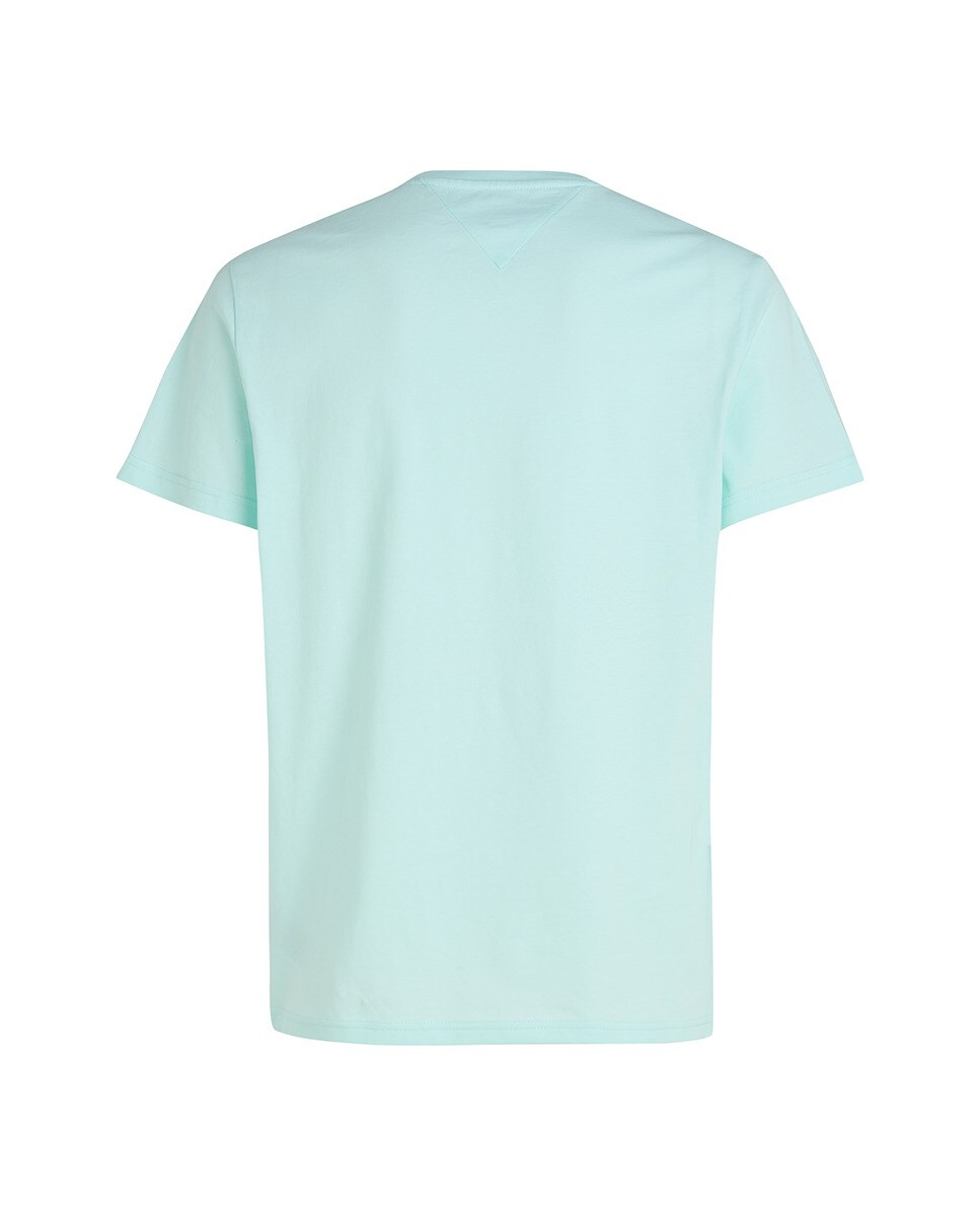 T-shirt de Manga Curta Slim Fit Verde-claro-5