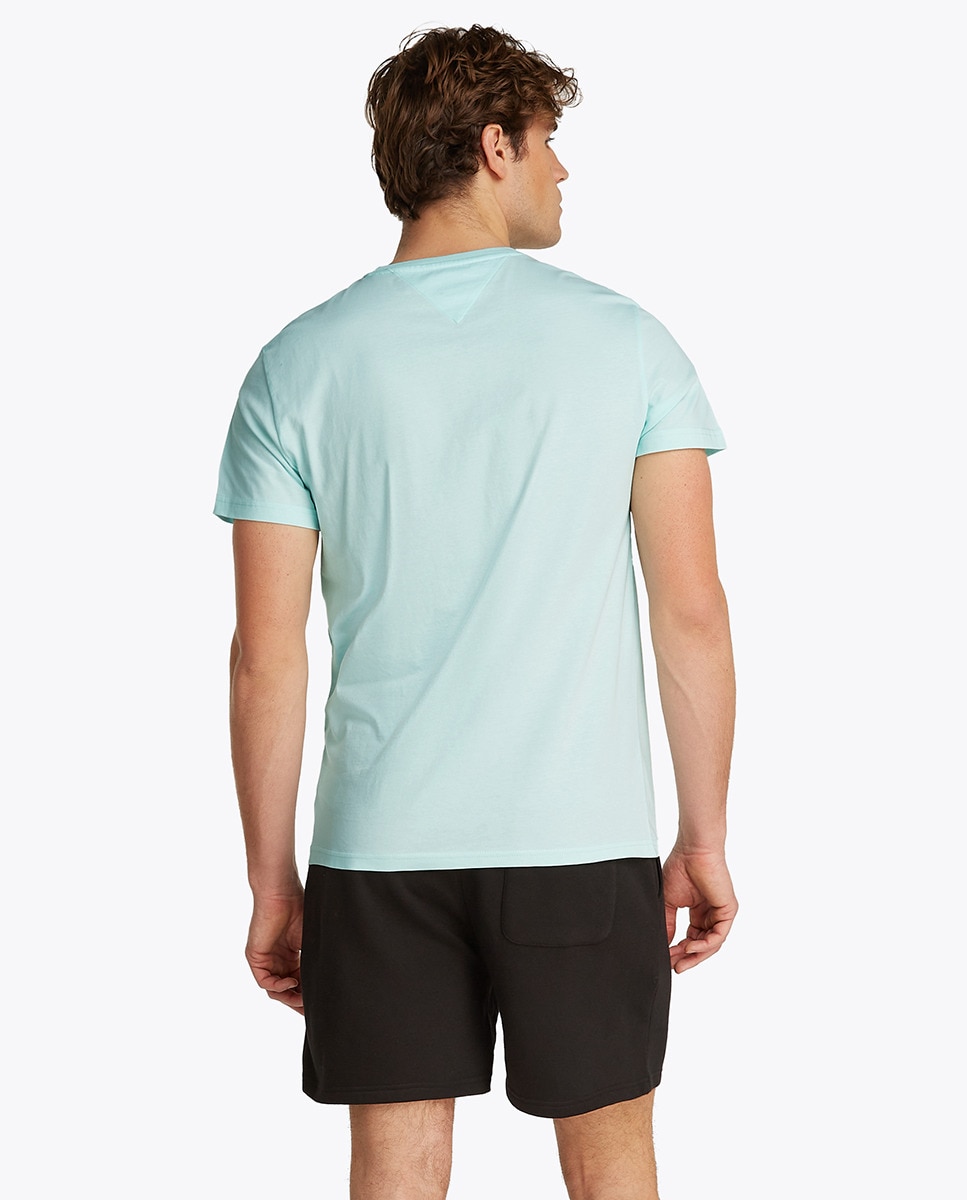T-shirt de Manga Curta Slim Fit Verde-claro-2