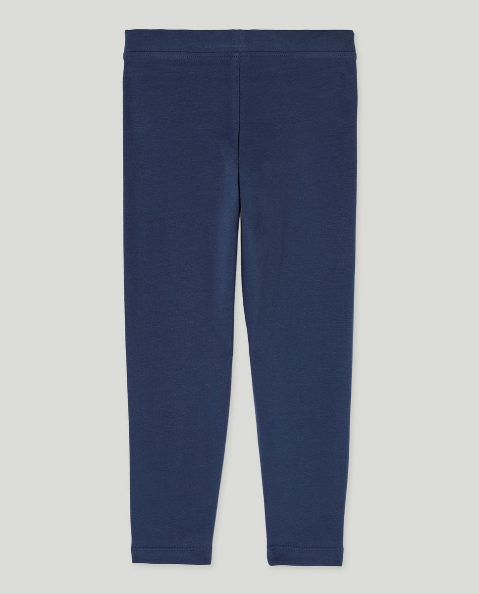 Legging niña básico liso Azul marino-2
