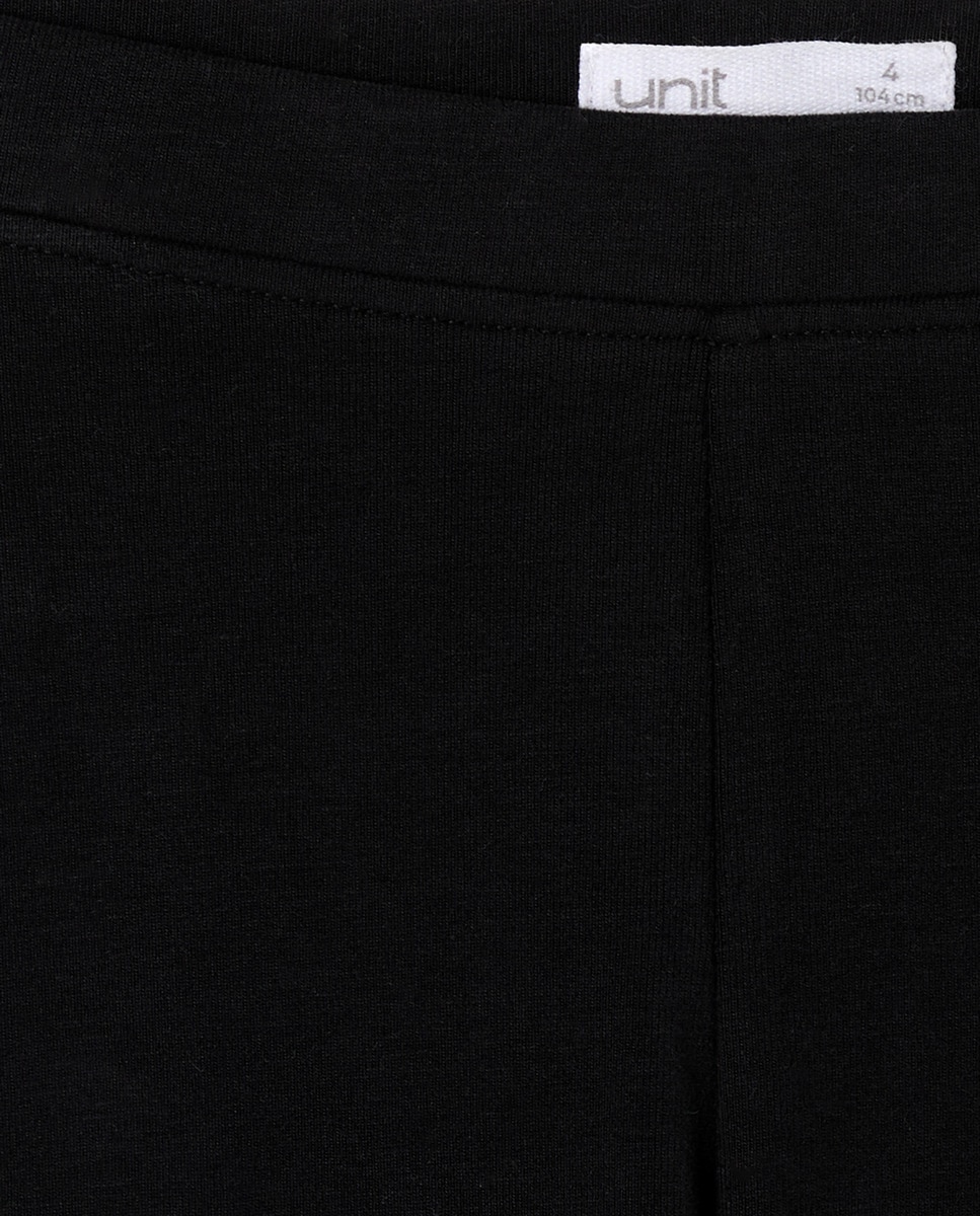 Legging niña básico liso Negro-3