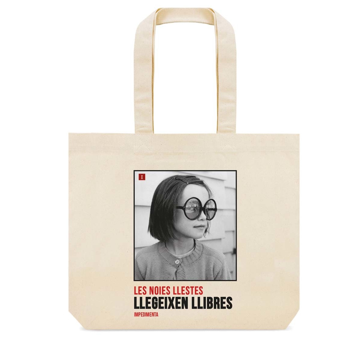 BOSSA DE TELA "LES NOIES LLESTES LLEGEIXEN LLIBRES" 1