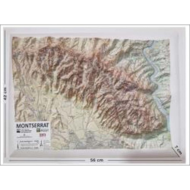 MONTSERRAT. Mapa en relieve 1