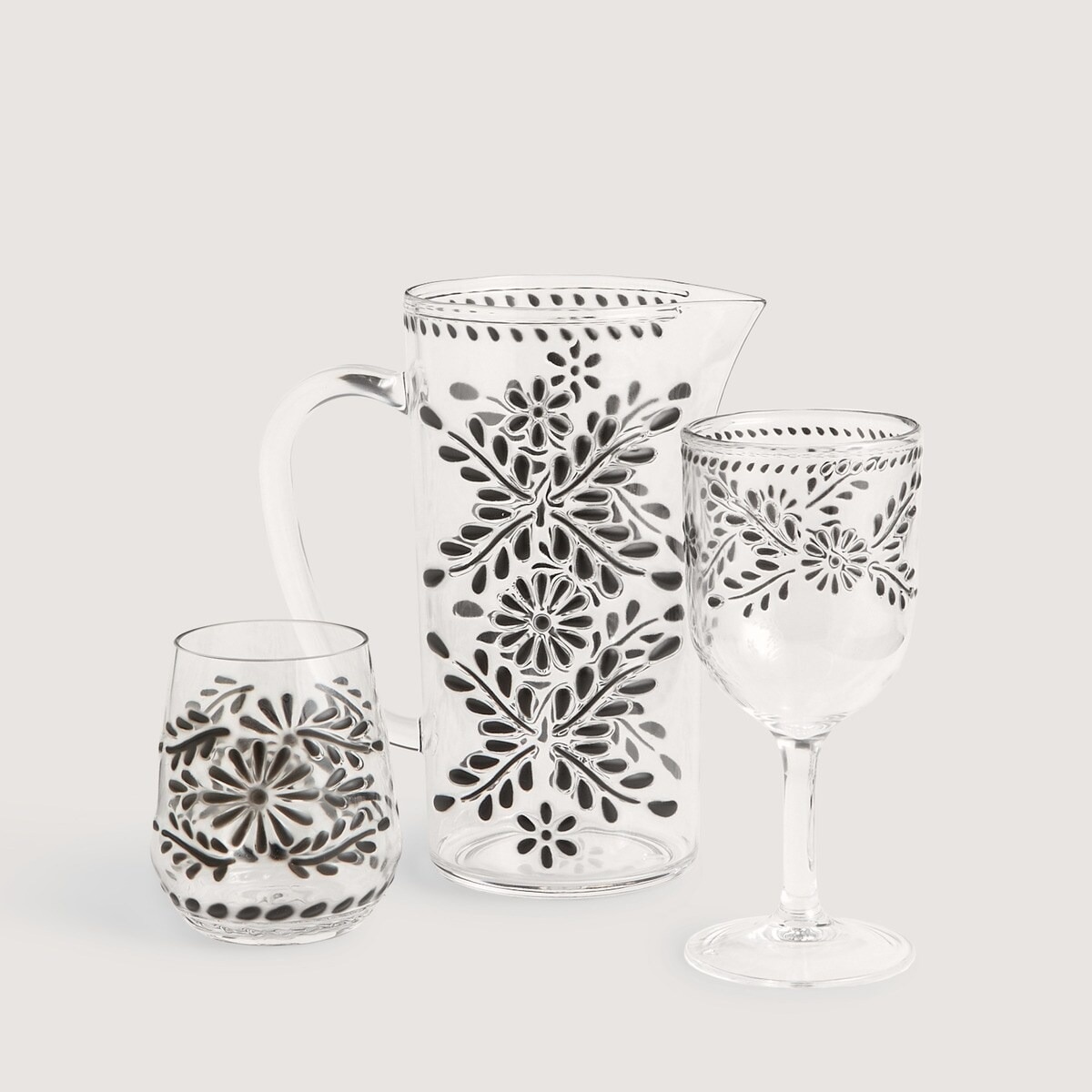 Vaso de agua Puebla  Basics El Corte Inglés Negro-4