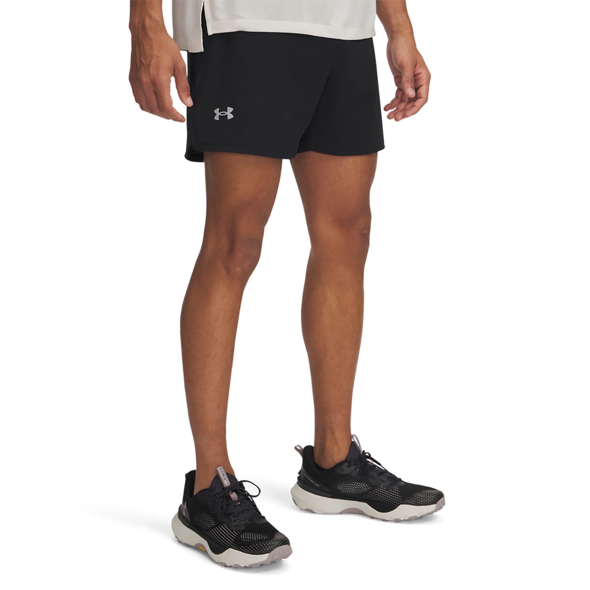 Calções de Homem UA Trail Run Lauch Shorts Preto-1