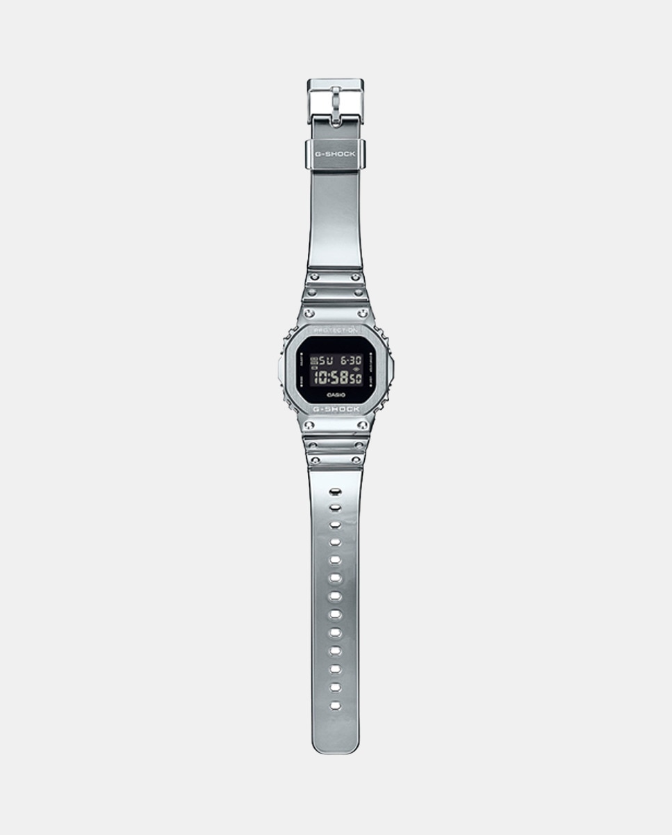 Reloj de hombre Fine Metallic Series GM-5600YM-8ER Digital de silicona Plata-2