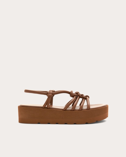Imagen 0 de Sandalias planas Hebe de piel