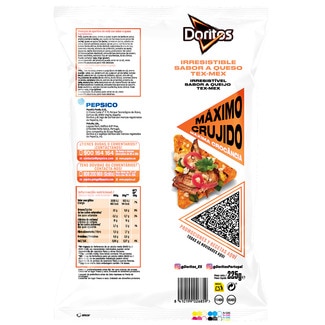 Aperitivos de maíz sabor tex-mex pack económico bolsa 225 g - Doritos