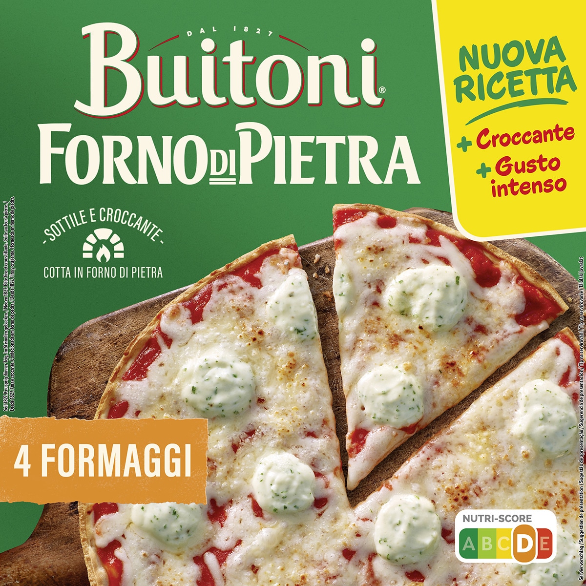 Pizza 4 formaggi estuche 350 g - Buitoni Forno Di Pietra