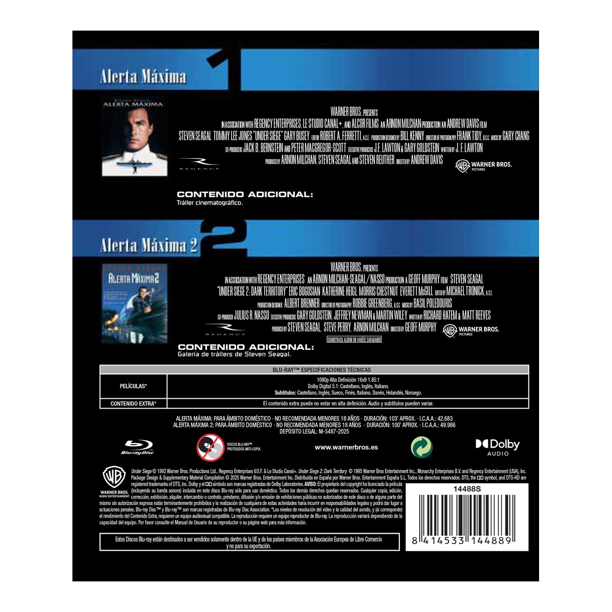 Alerta máxima 1-2 (Blu-Ray) 2
