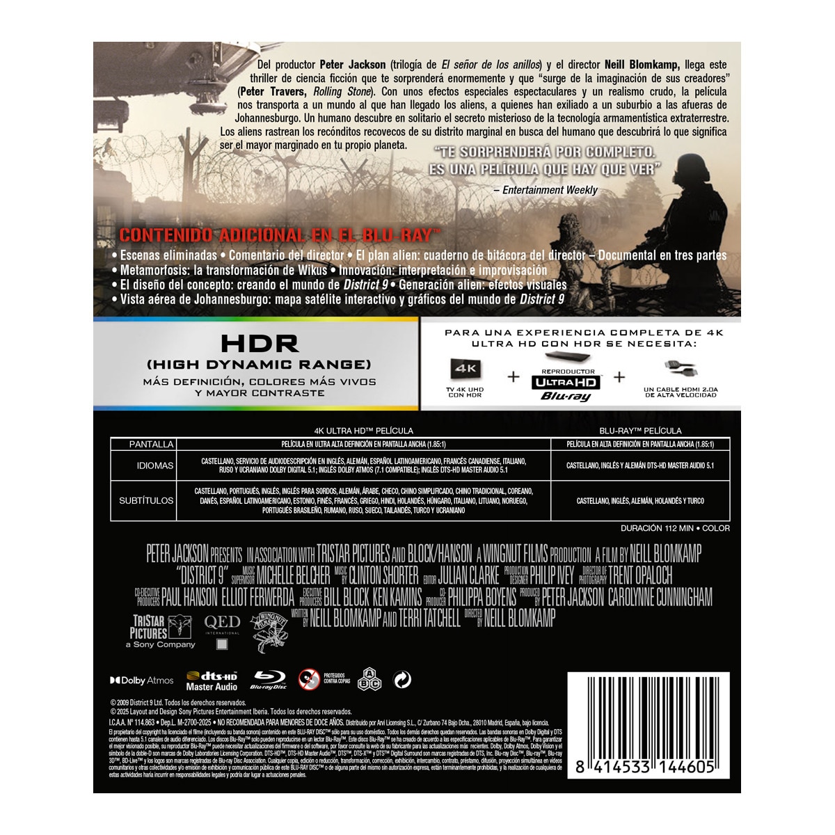 District 9 (Edición 2025) (4K Ultra HD + Blu-Ray) 2
