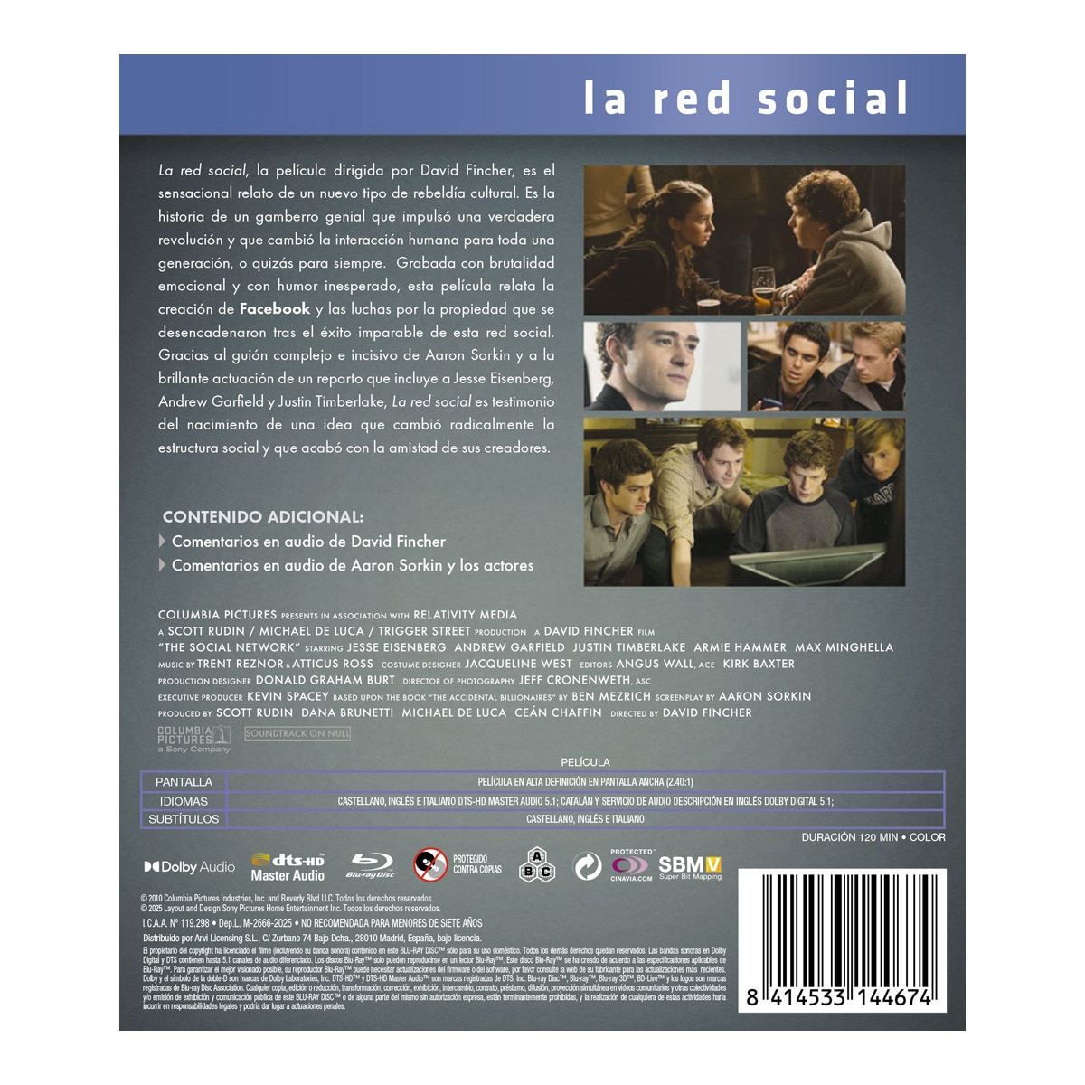La red social (Blu-Ray) 2