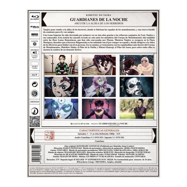 Imagen 0 de Guardianes de la noche: kimetsu no yaiba temporada 3. Arco de la aldea de los herreros. episodios 1 a 11 (Blu-Ray)