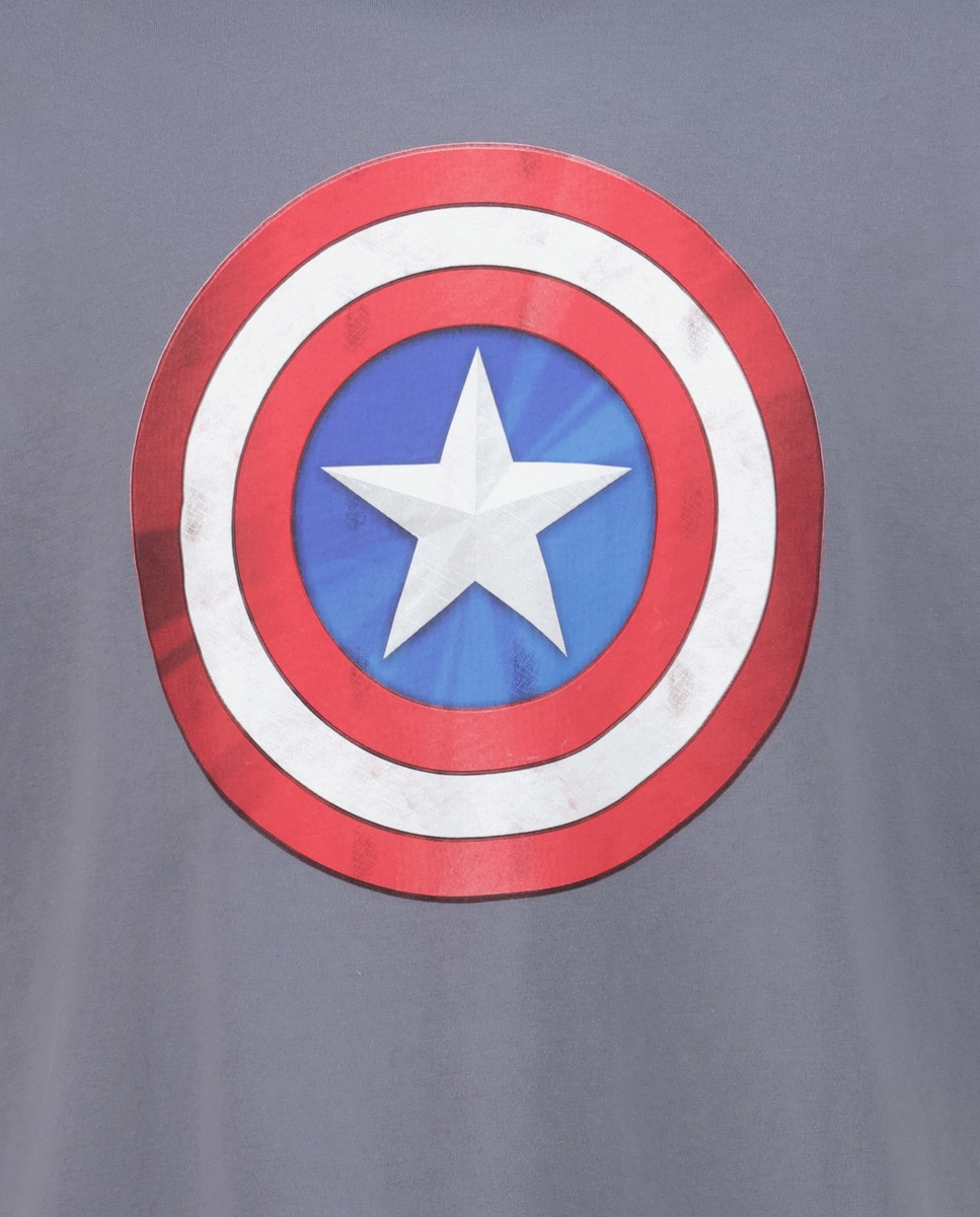 T-shirt Capitão América 830 Antracite-5