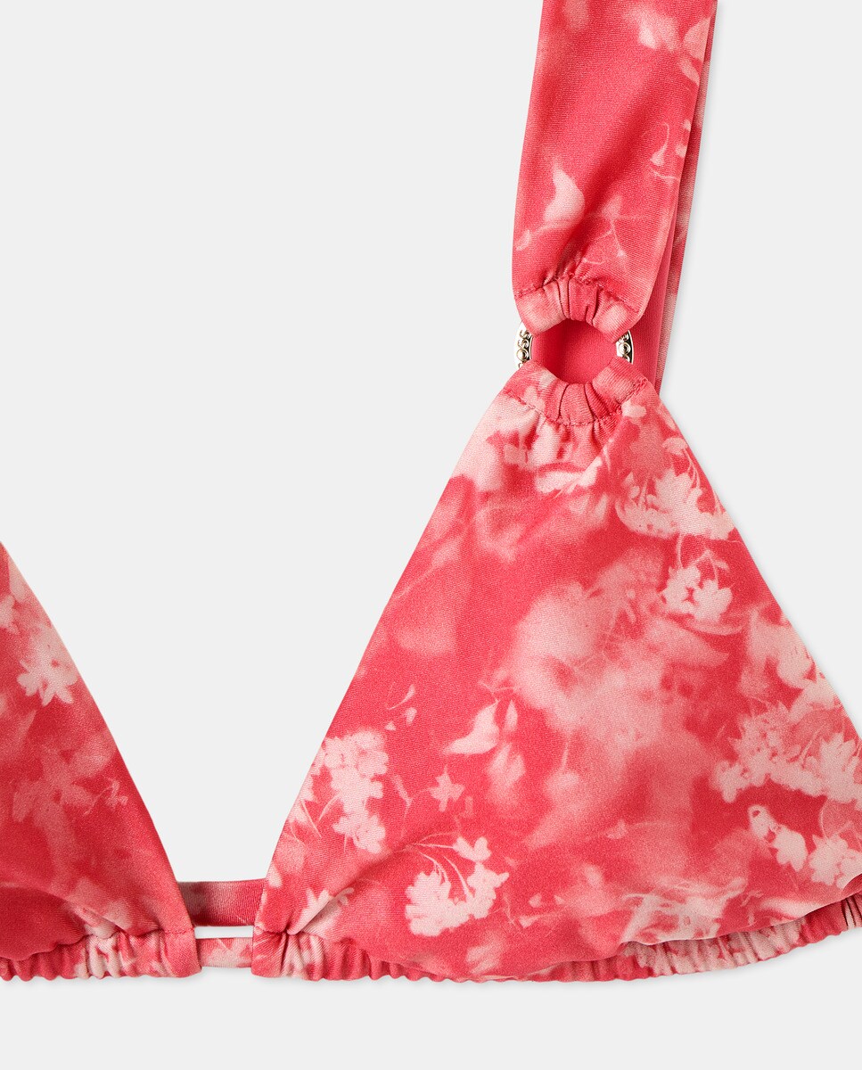 Soutien Confecionado em Tecido Brilhante com Estampado Floral Laranja-5