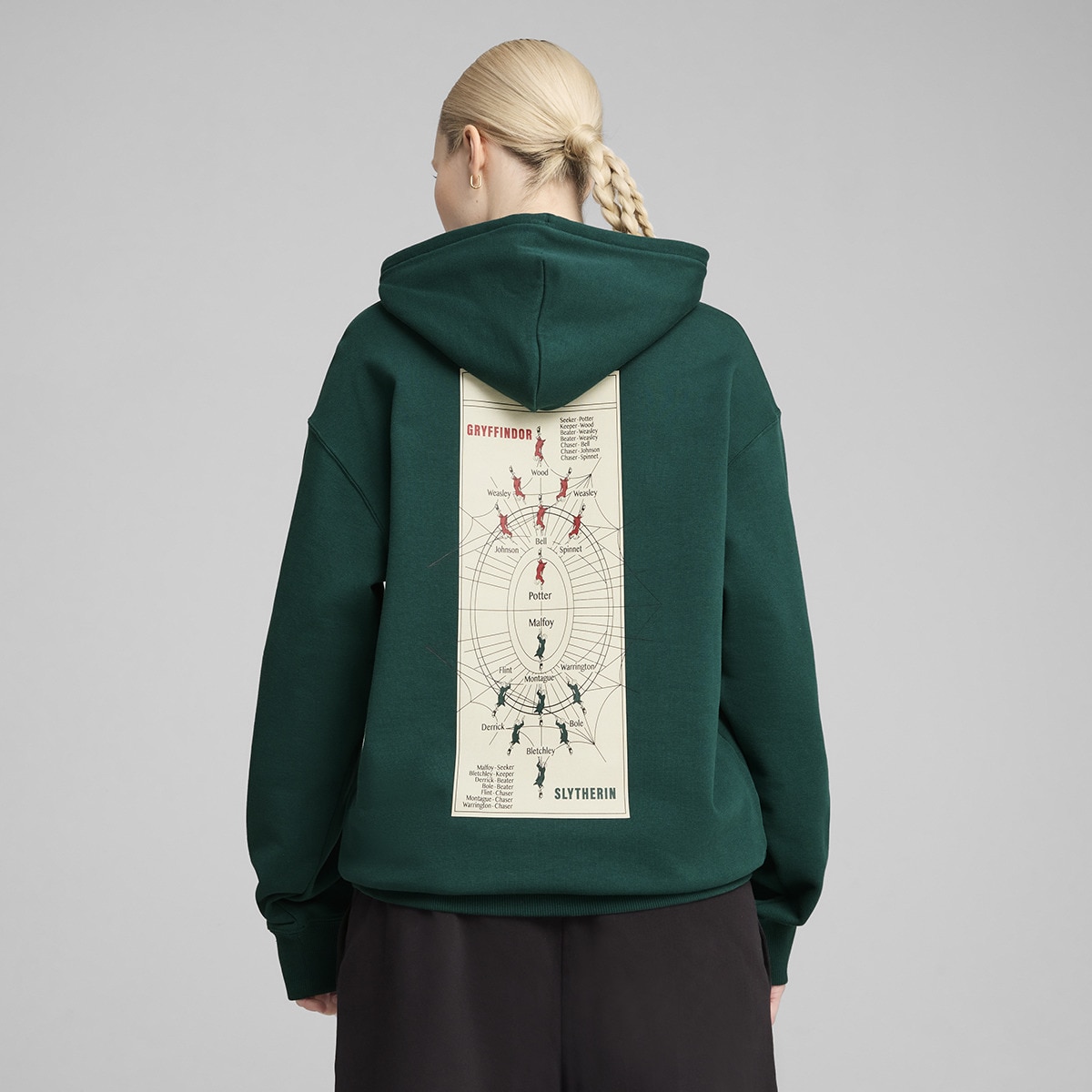 Sweatshirt de Homem Harry Potter Relaxed Graphic Hoodie TR Verde-2