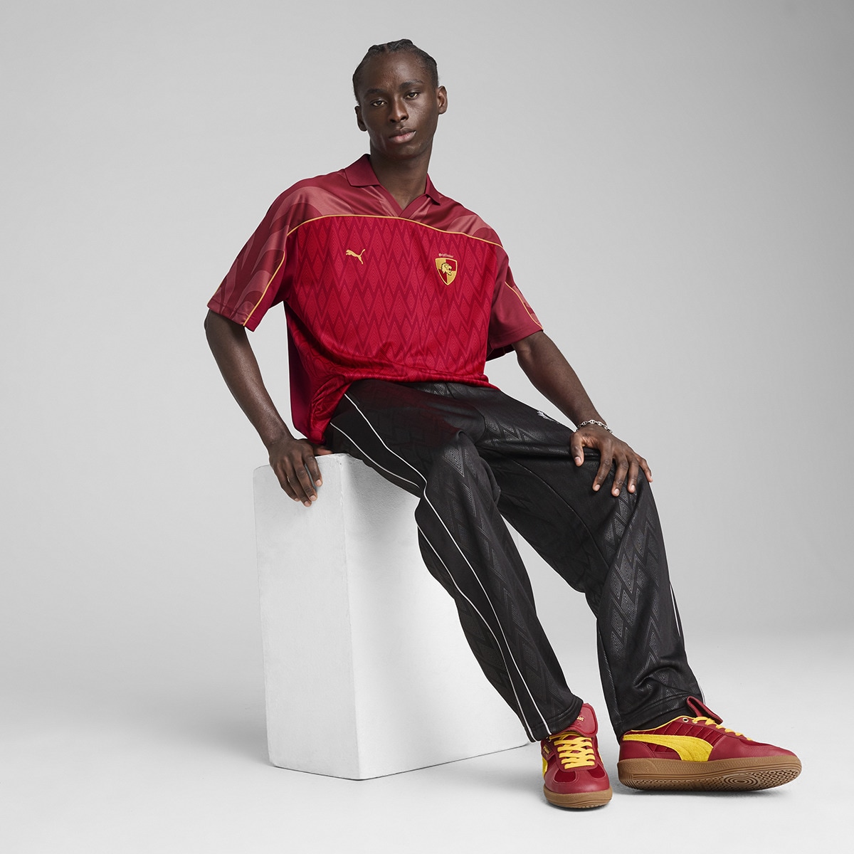 T-shirt de Homem Harry Potter Relaxed Football Jersey Vermelho-4