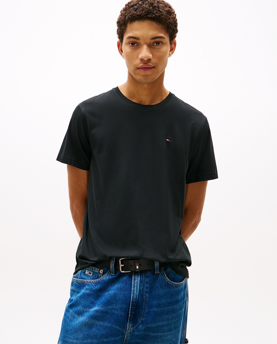 T-shirt de Manga Curta Extra Slim Fit Preto-4
