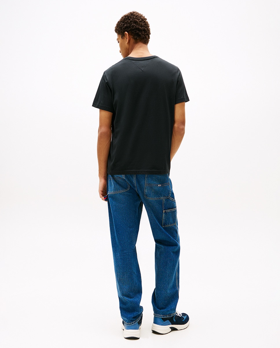 T-shirt de Manga Curta Extra Slim Fit Preto-7