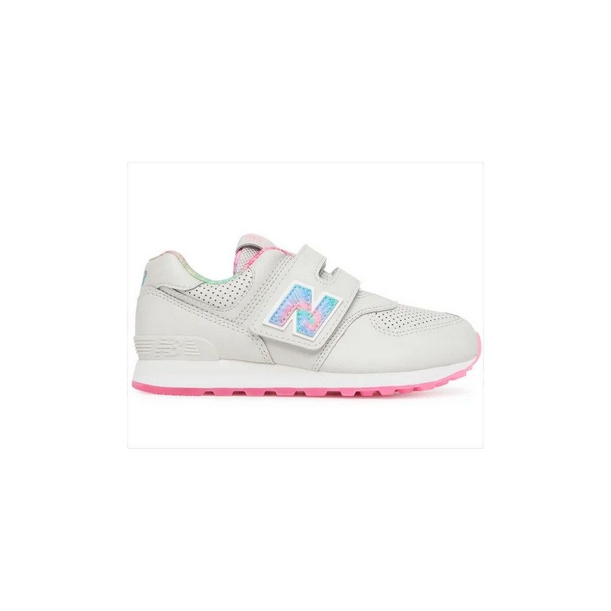 Sapatilhas Casual de Criança 574 com Velcro Cinzento-1