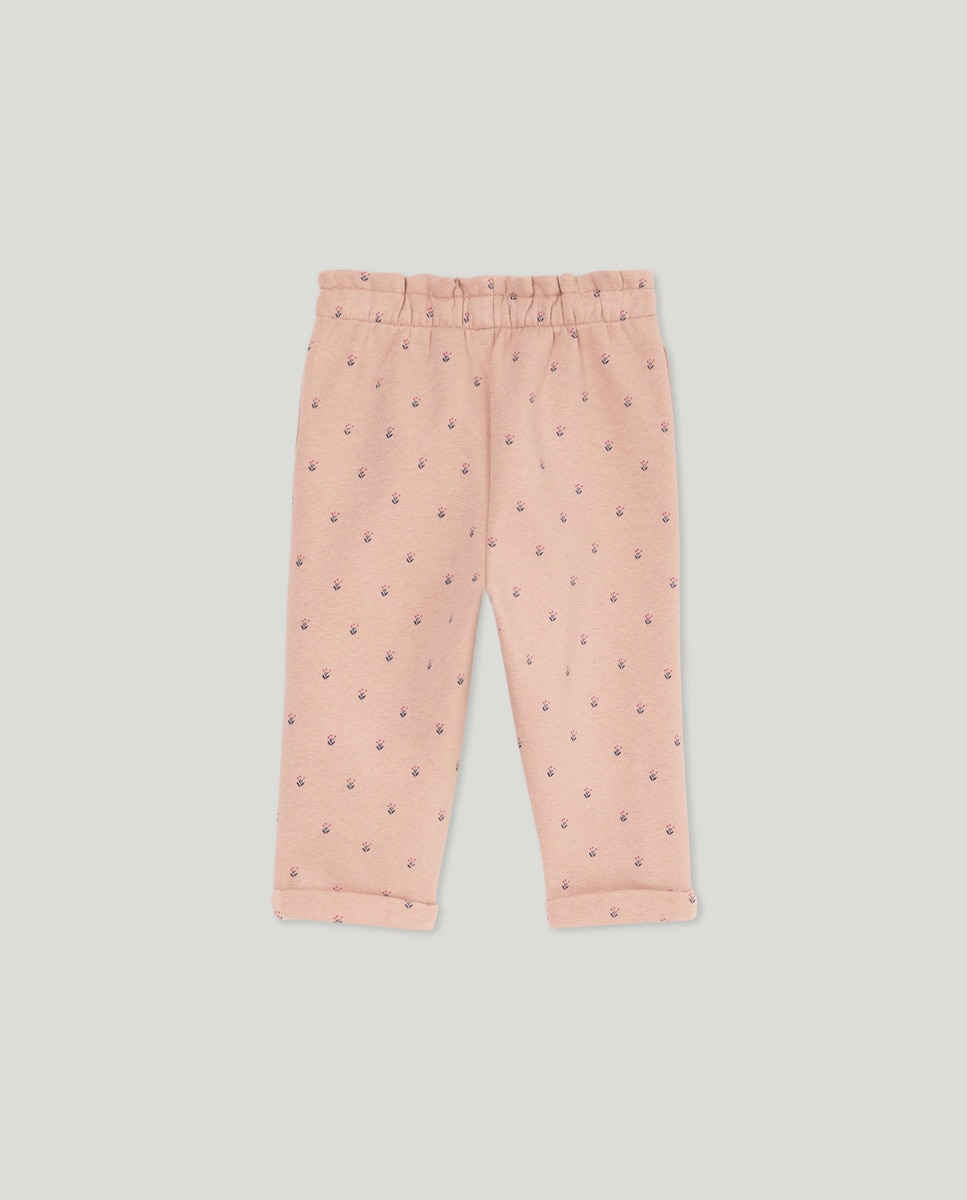 Pantalón bebé felpa Rosado-2