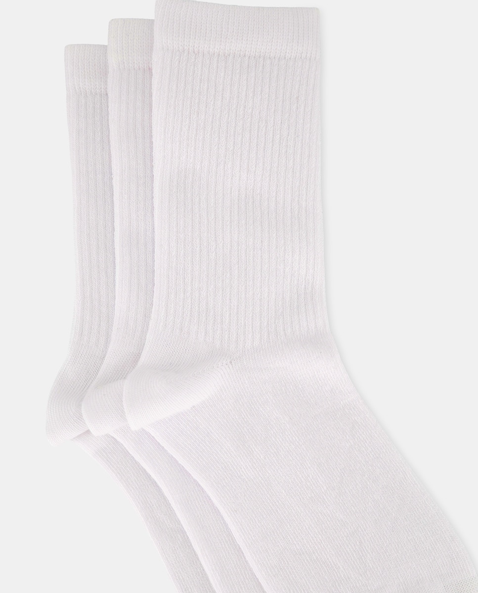Pack de 3 Pares de Meias Desportivas - Branco Branco-3