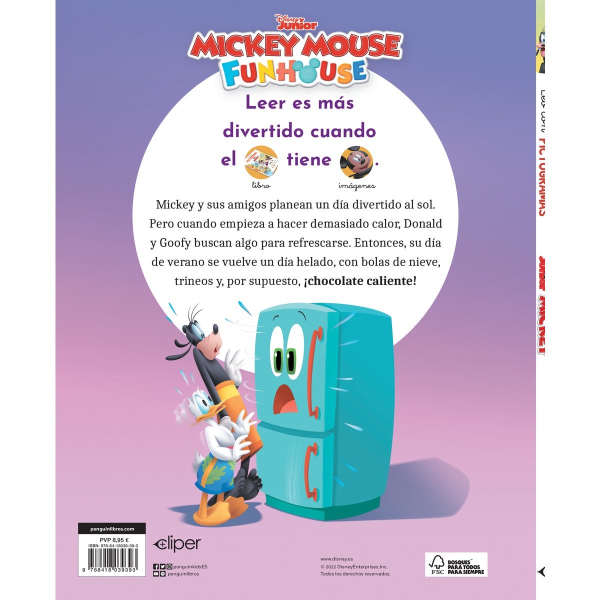 Mickey Mouse Funhouse. Leo con pictogramas. Un día de frío en verano (Disney. Lectoescritura)  (Tapa dura) 2