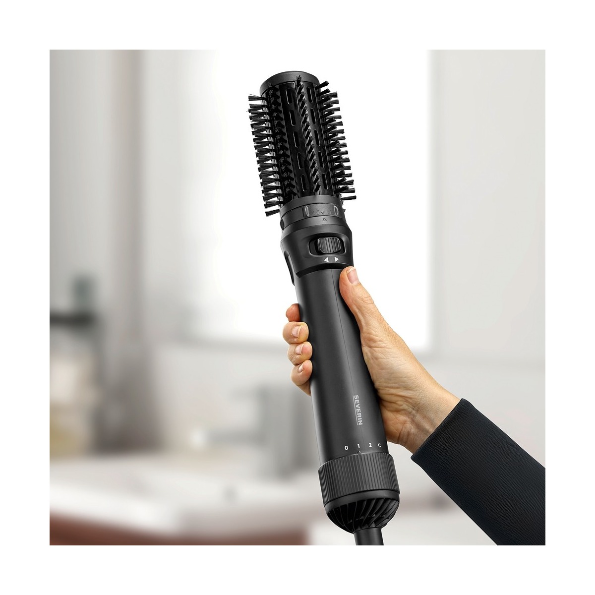 Escova Rotativa Severin WL0241 Modelador de Cabelo de 1000 W - Preto Preto-6